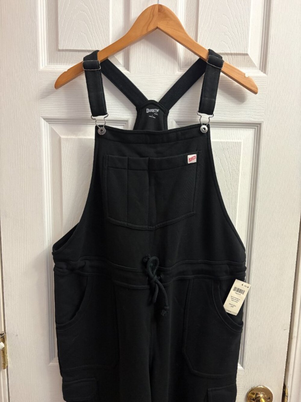 Duluth Souped-Up Sweats with Storm Cotton Overalls Black L - Picture 2 of 5